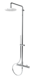 Waterevolution Flow душкомбинация с дъждовен душ матово черен 250мм T141NR25PR