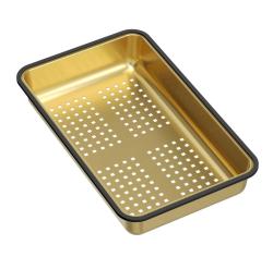 Квадратна златна кошница за отпадъци 38x23 см за мивки Newport 1208967506