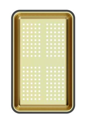 Квадратна златна кошница за отпадъци 38x23 см за мивки Newport 1208967506