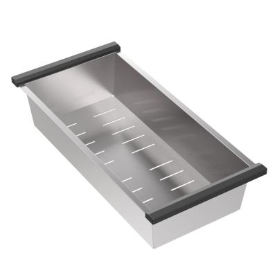 Квадратна неръждаема стоманена кошничка за отпадъци 425x200mm за мивки 1208967516