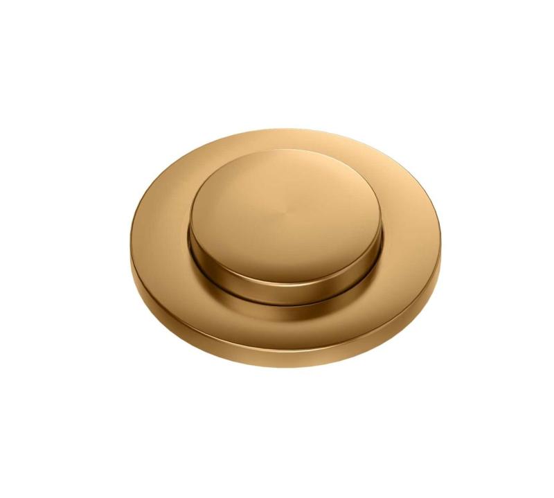 Квадри медна двойна мивка с комплект за оттичане и преливник с бутон за отваряне чрез натискане  мед 1208967546