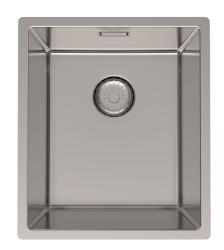 Pure.Sink Prestige неръждаема стоманена мивка 34x40 см с радиус 10 мм за вграждане, полувграждане и надстройка PPG3440-02.