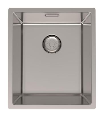 Pure.Sink Prestige неръждаема стоманена мивка 34x40 см с радиус 10 мм за вграждане, полувграждане и надстройка PPG3440-02.