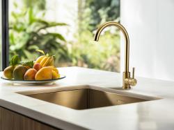 Pure.Sink Prestige мивка 34x40 см PVD Злато, радиус 10 мм, за вграждане, плосък монтаж и надстройка PPG3440-60