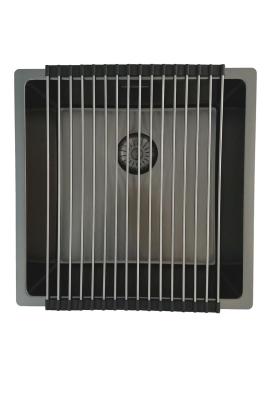Pure.Sink Prestige 40x40 см PVD Gun Metal 10 мм радиус вграждане, равномерно вграждане и надграждане PPG4040-61.