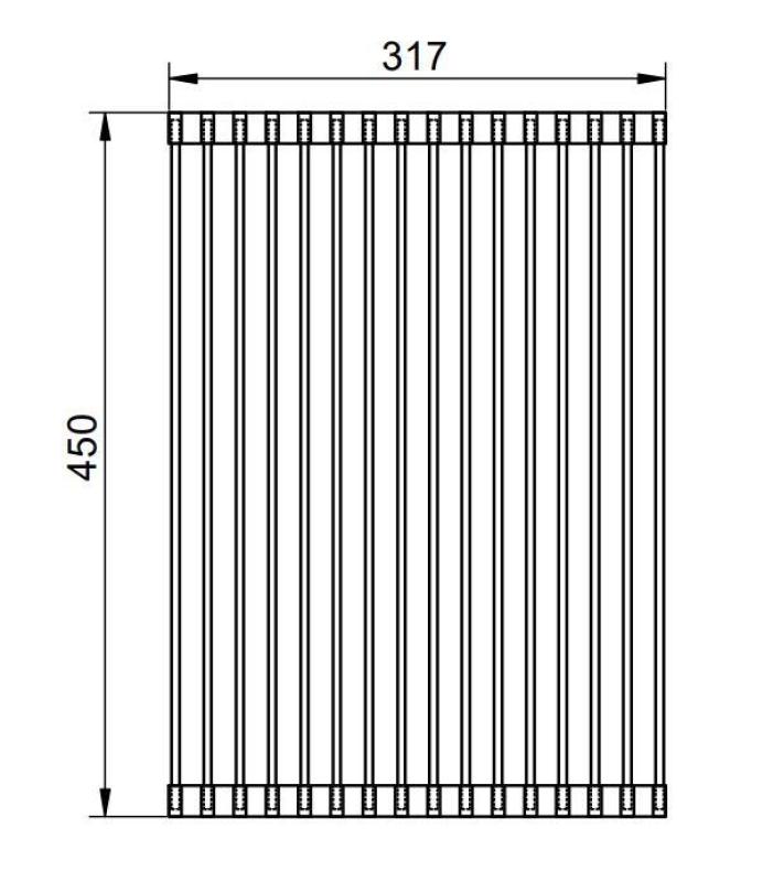 Pure.Sink Prestige ролка подложка за мивка Мед PPGRM40-62