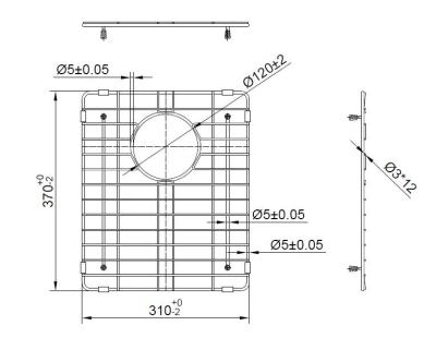 Pure.Sink Prestige долен рафт 34 Мед PPGGD34-62