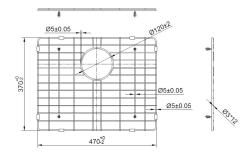 Pure.Sink Prestige дънен рафт 50 мед PPGGD50-62