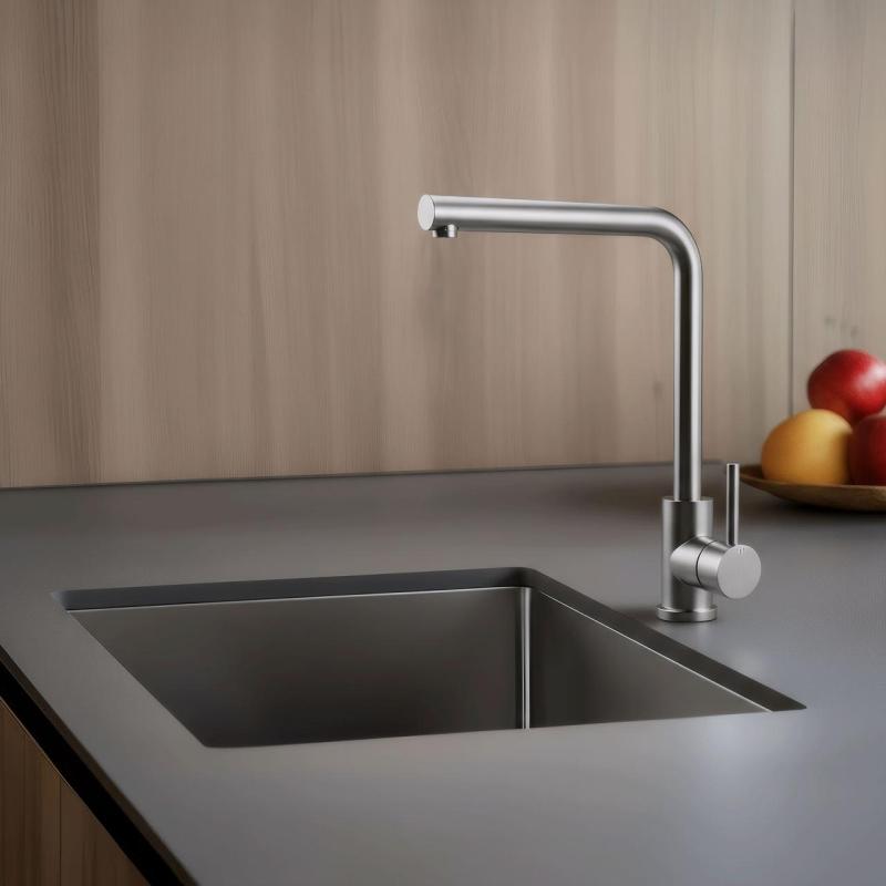 Pure.Sink Elite Steel Spark кухненски смесител Неръждаема стомана PS8040-02