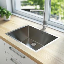 Pure.Sink Elite Steel Spark-S кухненски смесител от неръждаема стомана с изтеглящ се чучур PS8041-02