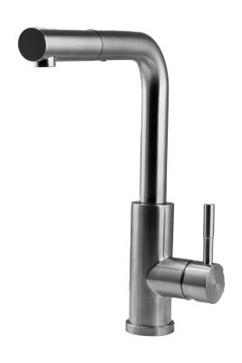 Pure.Sink Elite Steel Spark-S кухненски смесител от неръждаема стомана с изтеглящ се чучур PS8041-02