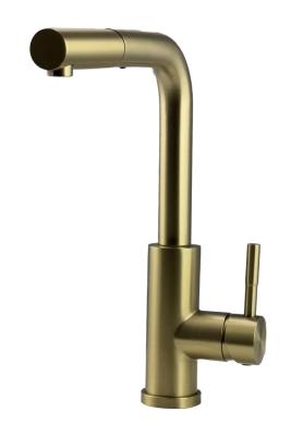 Pure.Sink Elite Steel Spark-S кухненски смесител PVD четкано злато с изтеглящ се чучур PS8041-60
