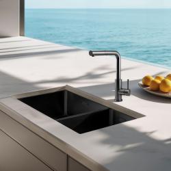 Pure.Sink Elite Steel Spark-S кухненски смесител PVD Gun Metal с изтеглящ се чучур PS8041-61