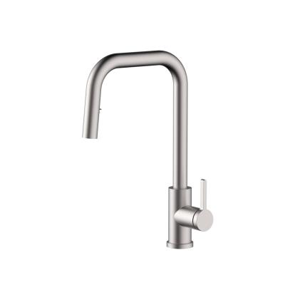 Pure.Sink Elite Steel Crystal-S кухненски смесител от неръждаема стомана с изтеглящ се чучур PS8050-02