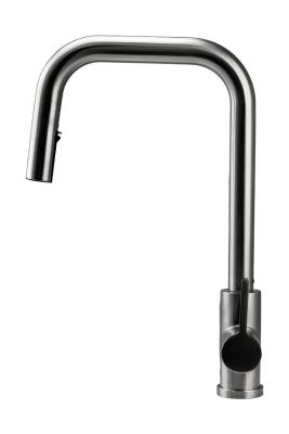 Pure.Sink Elite Steel Crystal-S кухненски смесител от неръждаема стомана с изтеглящ се чучур PS8050-02