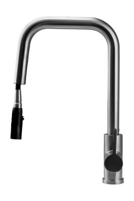 Pure.Sink Elite Steel Crystal-S кухненски смесител от неръждаема стомана с изтеглящ се чучур PS8050-02