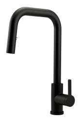 Pure.Sink Elite Steel Crystal-S кухненски смесител Матово черен с изтеглящ се чучур PS8050-10