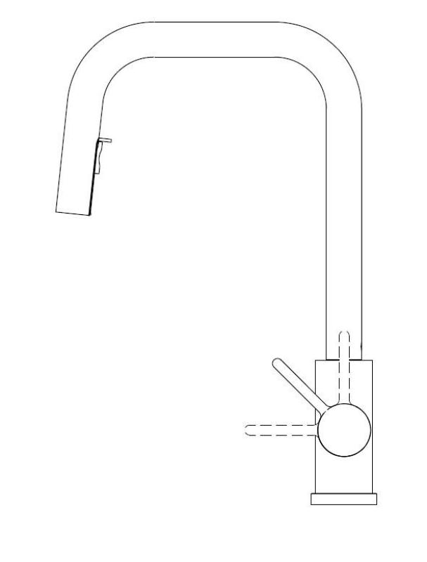 Pure.Sink Elite Steel Crystal-S кухненски смесител Матово черен с изтеглящ се чучур PS8050-10