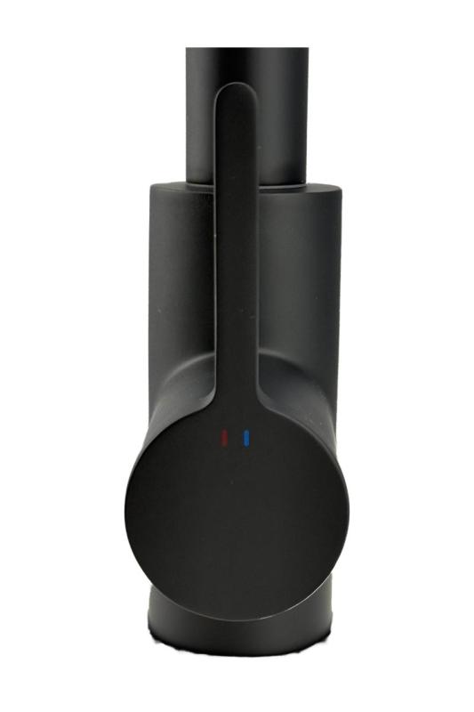 Pure.Sink Elite Steel Crystal-S кухненски смесител Матово черен с изтеглящ се чучур PS8050-10