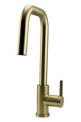 Pure.Sink Elite Steel Crystal-S кухненски смесител PVD четкано злато с изтеглящ се чучур PS8050-60