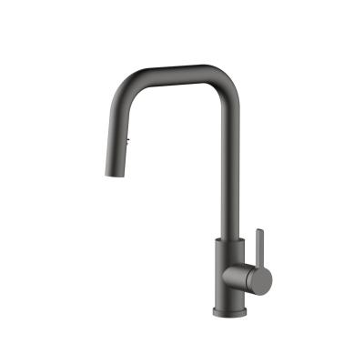 Смесител за кухня Pure.Sink Elite Steel Crystal-S с покритие PVD в цвят Gun metal и изтеглящ се чучур PS8050-61