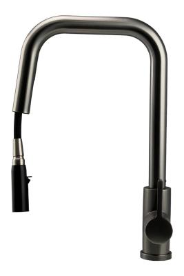 Смесител за кухня Pure.Sink Elite Steel Crystal-S с покритие PVD в цвят Gun metal и изтеглящ се чучур PS8050-61