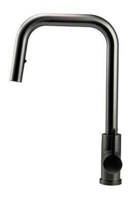 Смесител за кухня Pure.Sink Elite Steel Crystal-S с покритие PVD в цвят Gun metal и изтеглящ се чучур PS8050-61
