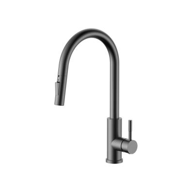 Pure.Sink Elite Steel Stream-S кухненски смесител PVD Gun metal с изтеглящ се чучур PS8045-61