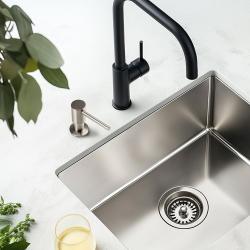 Pure.Sink Elite Steel Shine вградим дозатор за сапун от неръждаема стомана, пълнене отгоре PS9010-02