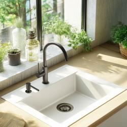 Дозаторът за сапун Pure.Sink Elite Steel Shine PVD Gun Metal PS9010-61