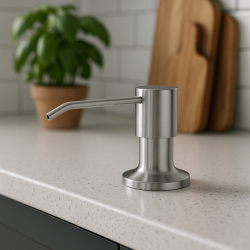 Quadri Manchester Вградена диспенсър за сапун от неръждаема стомана - Попълване отгоре 1208967655