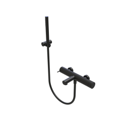 Waterevolution Flow термостатичен двупътен душов смесител с ръчен душ черен T130TNPR