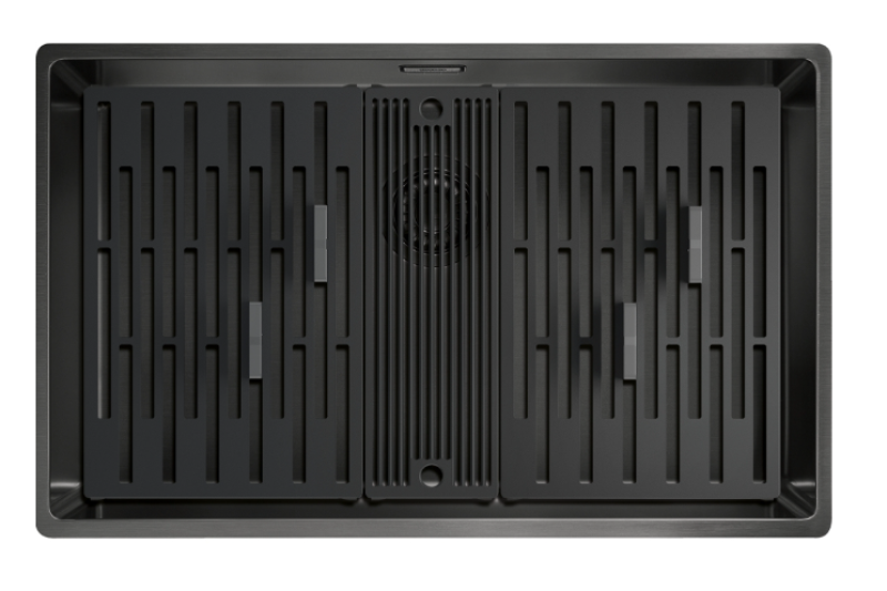 Franke Mythos Masterpiece BXM 210.68 Голяма мивка Gun Metal PVD Антрацит 685x410mm за вграждане и под монтаж - 127.0676.885