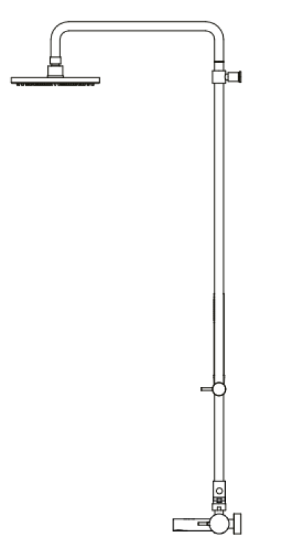 Waterevolution Flow drie-weg douchemengkraan met hoofddouche en ronde handdouche licht goud T131NRWGE

Ватереволюшън Флоу трипътен смесител за душ с горен душ и кръгла ръчна душ-глава светло 