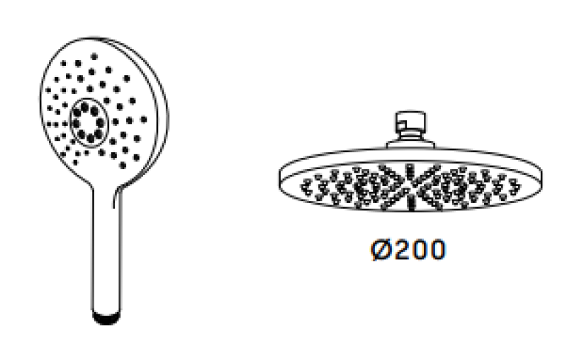 Waterevolution Flow drie-weg douchemengkraan met hoofddouche en ronde handdouche licht goud T131NRWGE

Ватереволюшън Флоу трипътен смесител за душ с горен душ и кръгла ръчна душ-глава светло 