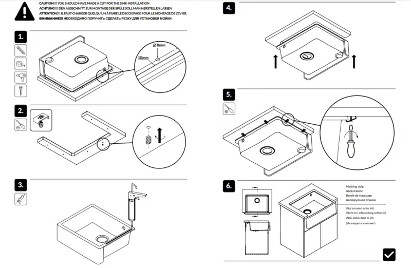 ГранитМи Традиционна Селска Мивка Гранитна Мивка 60x48 см Черна Подплотова и Равна с Златен Преливник 1208967938