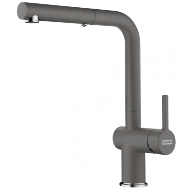 Franke Active L кухненски смесител сив Stone Grey с изтеглящ се душ 115.0653.385