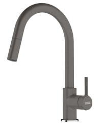 Franke Lina кухненски смесител Stone Grey сив с издърпващ се душ 115.0626.057