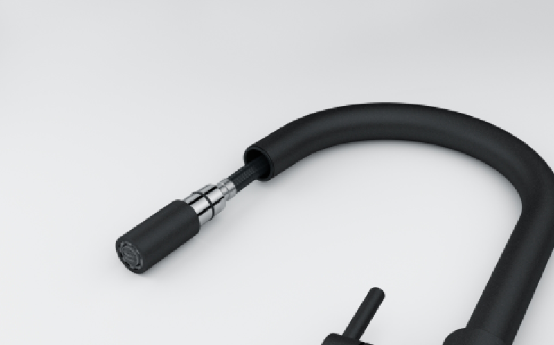 Франке Лина Кухненски Смесител Бежов Oyster с Изтеглящ Се Душ 115.0626.084