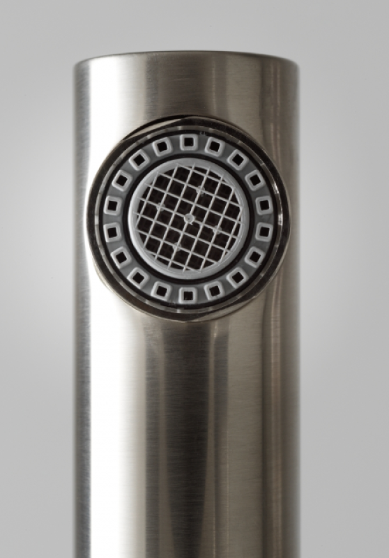 Franke Active Twist Едноръкохватков Смесител Външна Обработка от Неръждаема Стомана с Изтеглящ Се Улей и Интегрирано Управление на Отпадъци 115.0653.505