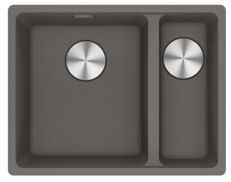 Франке Марис MRG 260-34-15 Фрагранит Слейт Грей Мивка Лява страна Тъмно сива Плоска вградка 135.0714.635