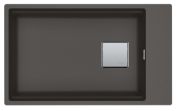Franke Kubus KNG 110.62 Мивка 72x42 Slate Grey Гранит Сиво Тъмно Подплот с Отвор за Кран 125.0714.637