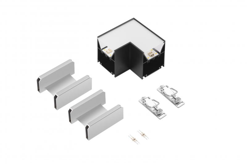 L VINEA превключвател, LED, черен