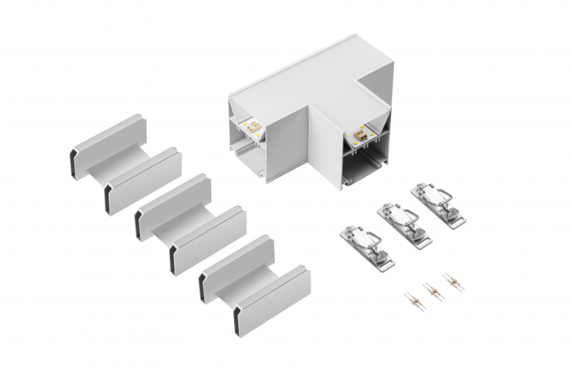 VINEA T-конектор, LED, бял
