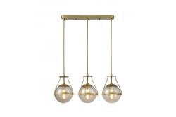 Таванна лампа DROP 3 , 6335, AC220-240V, 50/60Hz, 3*E27, макс.25W, дължина 68 см, злато