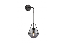 Стенна луминисцентна лампа DROP 4, 7325, AC220-240V, 50/60Hz, 1*E27, макс.40W, черна