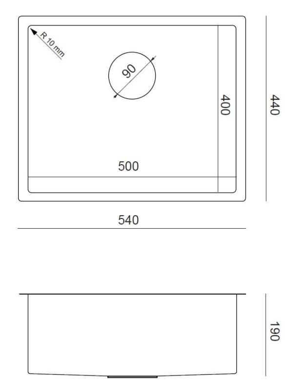 Аквадизайн Зара Мивка Злато 54x44см Подплот, Вграждане и Надплот с Златен Щепсел - 1208969512