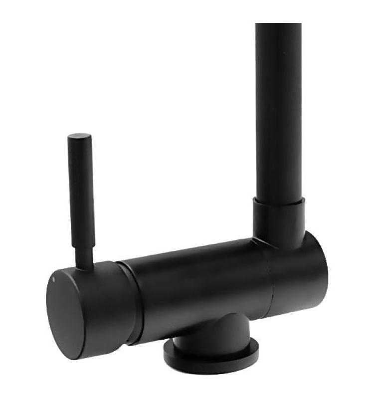 3Гранитланд Серенити кухненски смесител черен със сгъваем чучур 1208969533