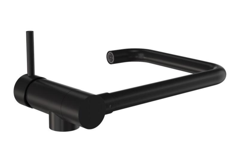 3Гранитланд Серенити кухненски смесител черен със сгъваем чучур 1208969533