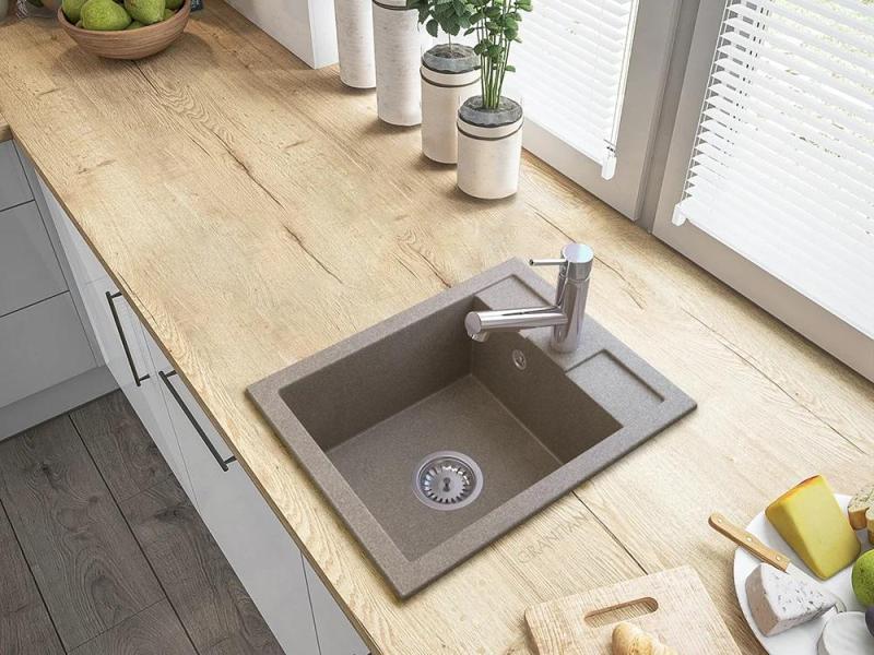 Гранителанд Ceres кухненски смесител хром с изтеглящ се чучур и двуфункционален ръчен душ 1208969535.